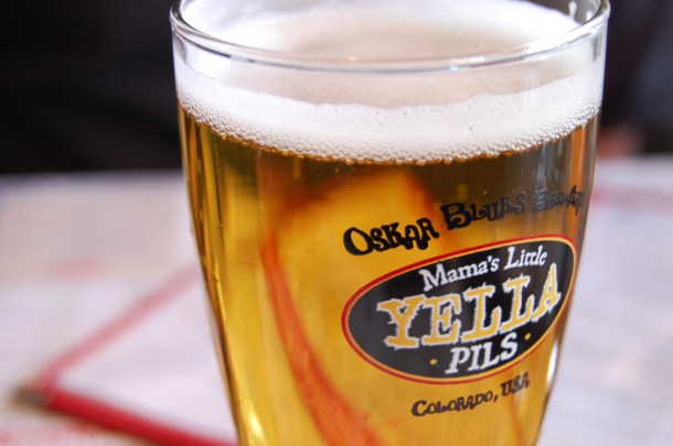 A tasty Oskar Blues beverage