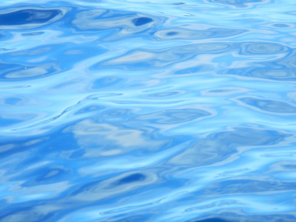 The beautiful, blue Pacific Ocean