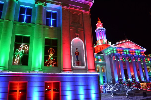 Denver City and County Building Lights from left end