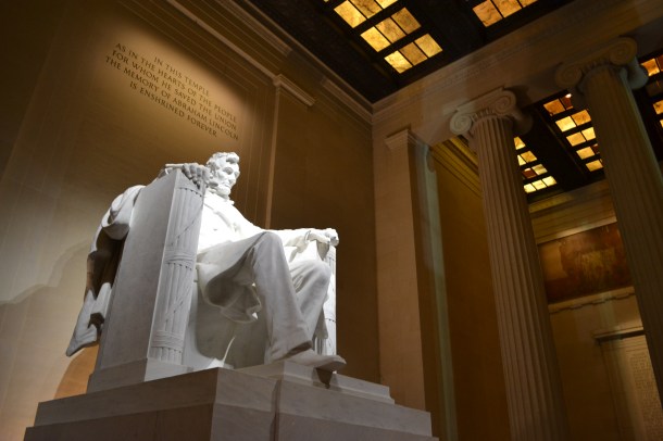 Inside the Lincoln Memorial