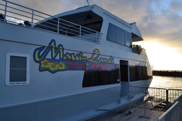 The ferry from Maui to Lanai