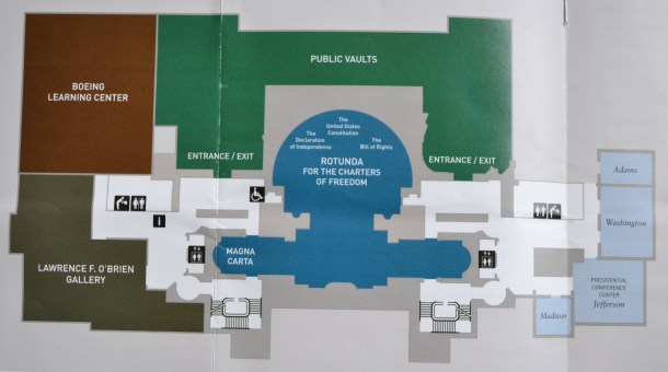 National Archives brochure floor plan