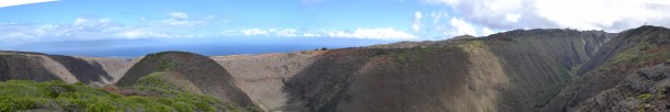 Koloiki Trail Hike Lanai Hawaii Panorama