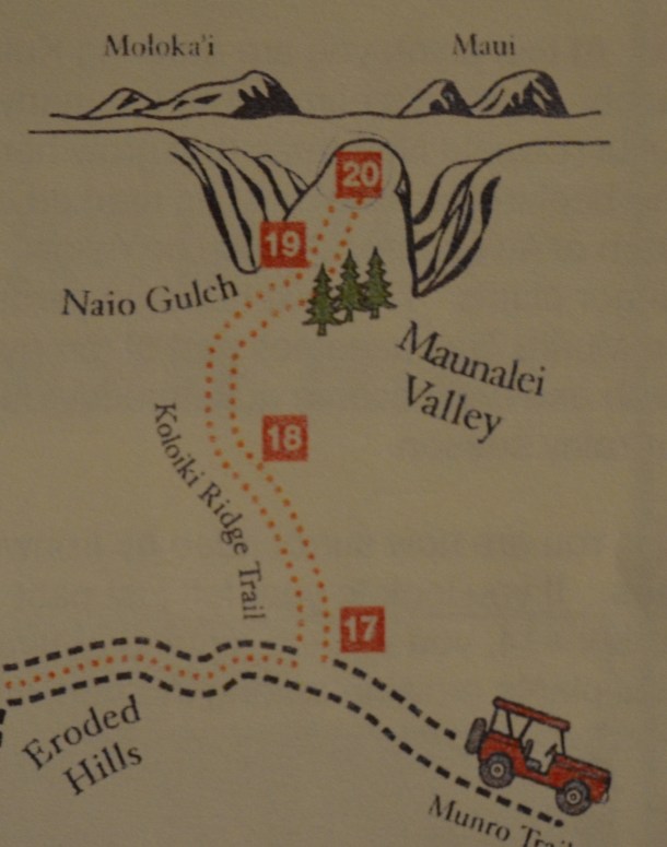 Koloiki Trail Map 3 Lanai Hawaii