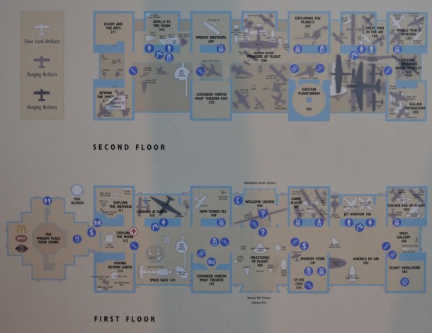 An Air and Space Museum map