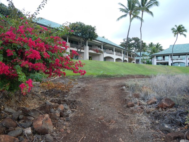 The Manele Bay Resort as seen from the Fisherman's Trail