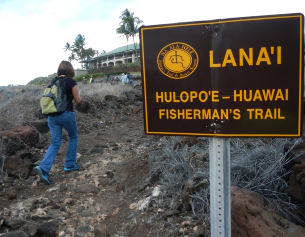 Setting off on our Fisherman's Trail hike