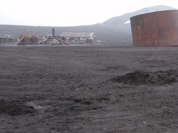 Exploring Deception Island's old whaling station