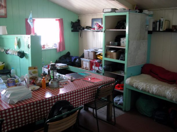 Inside Lockroy's living quarters