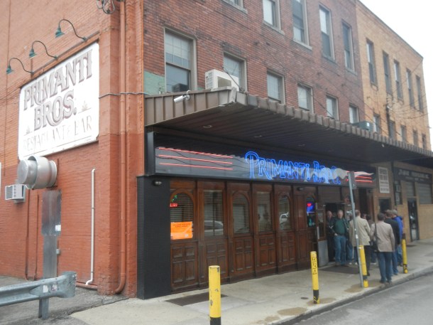 The lunch line is beginning to form at Primanti Brother's