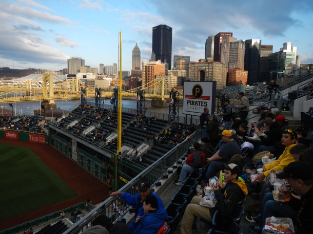 The beautiful view from PNC Park, home of the Pittsburgh Pirates