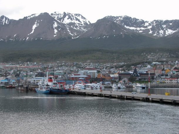 Setting sail from Ushuaia, Argentina