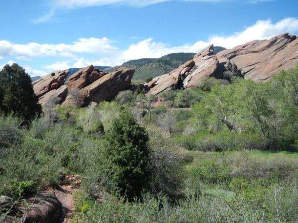 Hiking at Red Rocks Colorado View