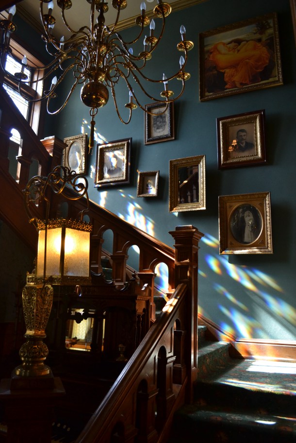 The Brumder Mansion's grand staircase