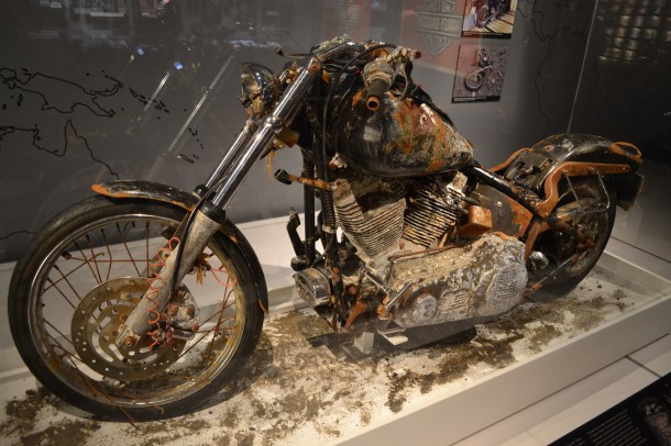 The Harley-Davidson washed to Canada in the tsunami