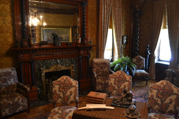 The main sitting room in the Pabst Mansion