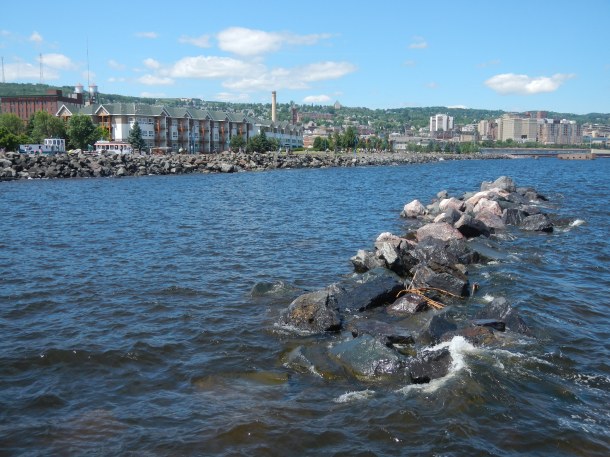 Duluth across the breakers