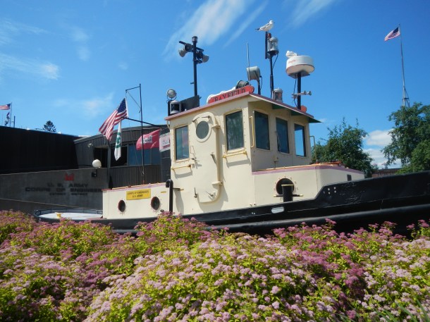 A tugboat in Canal Park
