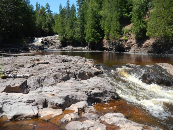 The Fifth Falls can be seen in the distance