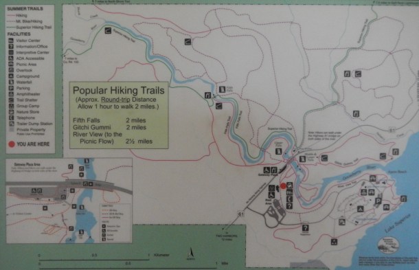 Gooseberry Falls Sate Park map