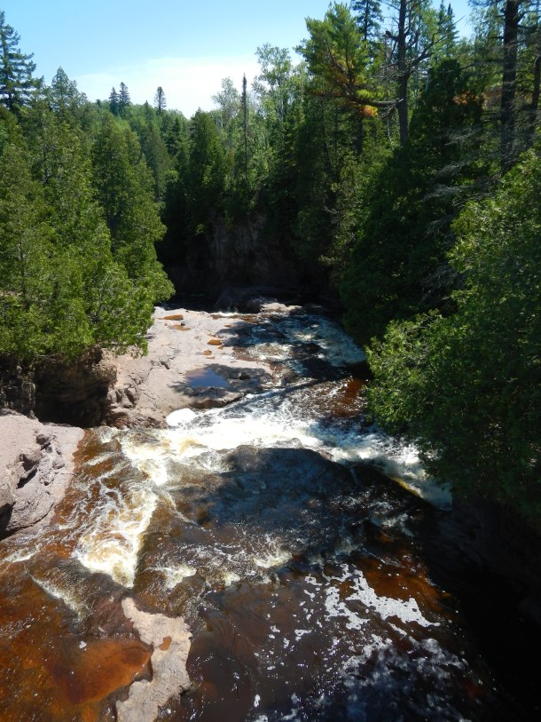 Crossing over the Fifth Falls