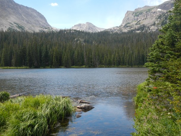 Ouzel Lake in Colorado's Rocky Mountain National Park