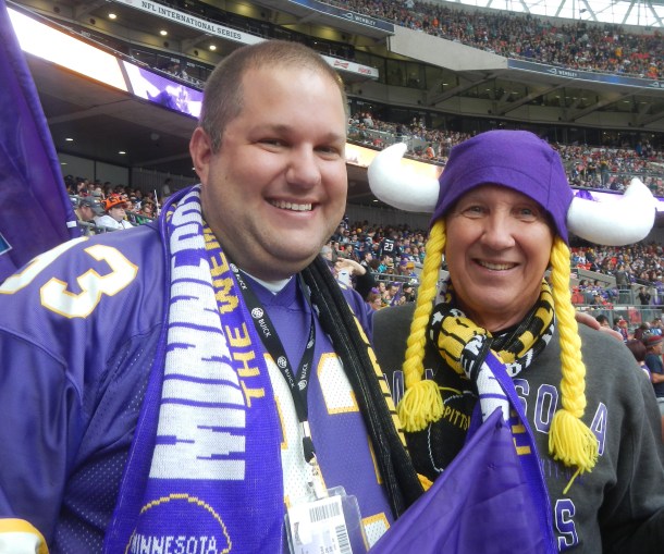 Dad and I ready for kickoff!