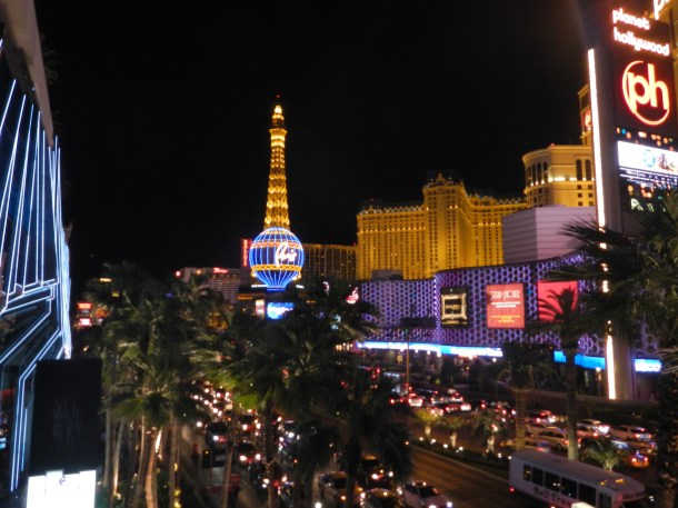 Paris and Planet Hollywood Las Vegas Strip Nevada