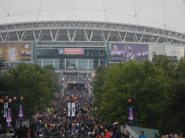 Heading into Wembley Stadium