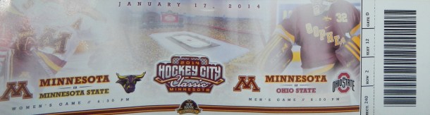 My ticket to the Hockey City Classic
