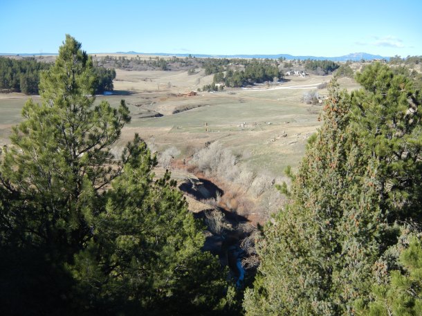 The view from the rim at Castlewood Canyon