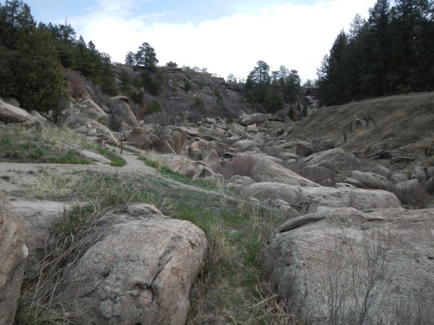 The rocky canyon on the south side of the park is a favorite for photos
