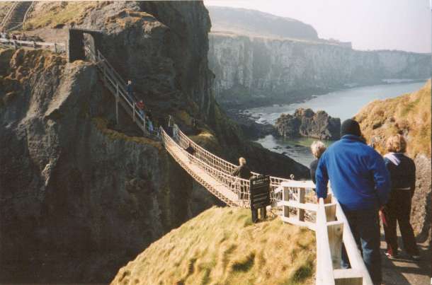 Northern Ireland's Carrick-a-Rede rope bridge