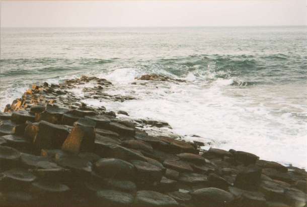 Looking out to sea from Northern Ireland's Giant's Causeway