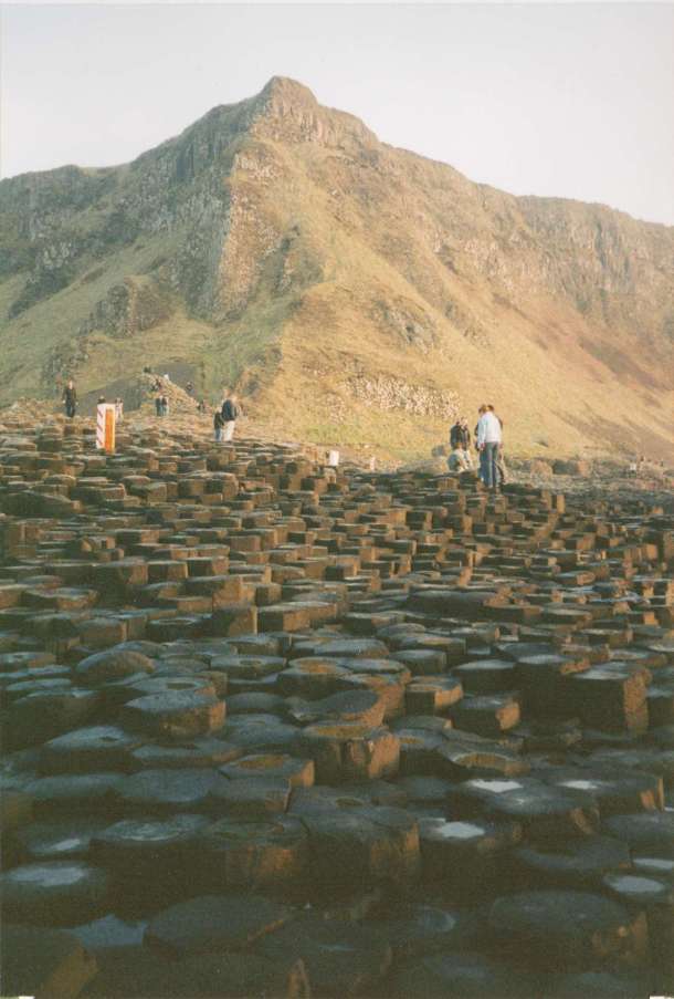 Looking back from the same spot is an iconic Giant's Causeway photo