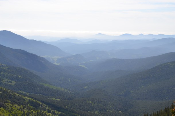 The view as we drive up Mt. Evans, a detour en route to Steamboat Springs