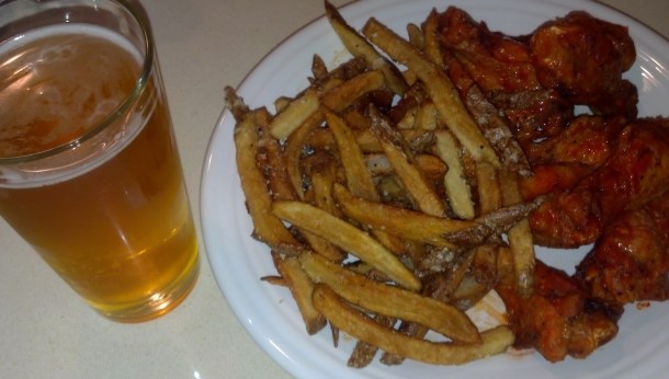Sheraton wings and fries