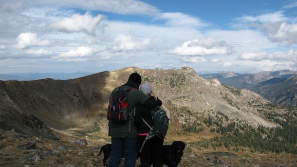 Stopping on the Continental Divide en route to Lake Dorothy - September 28th