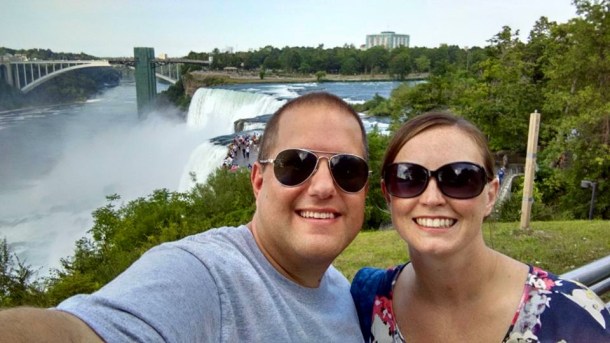 Checking out Niagara Falls